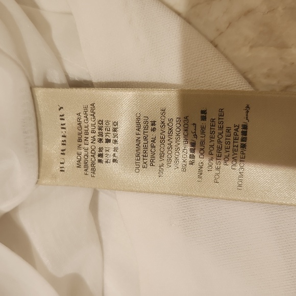 Burberry Blouse white size small - Picture 4 of 6